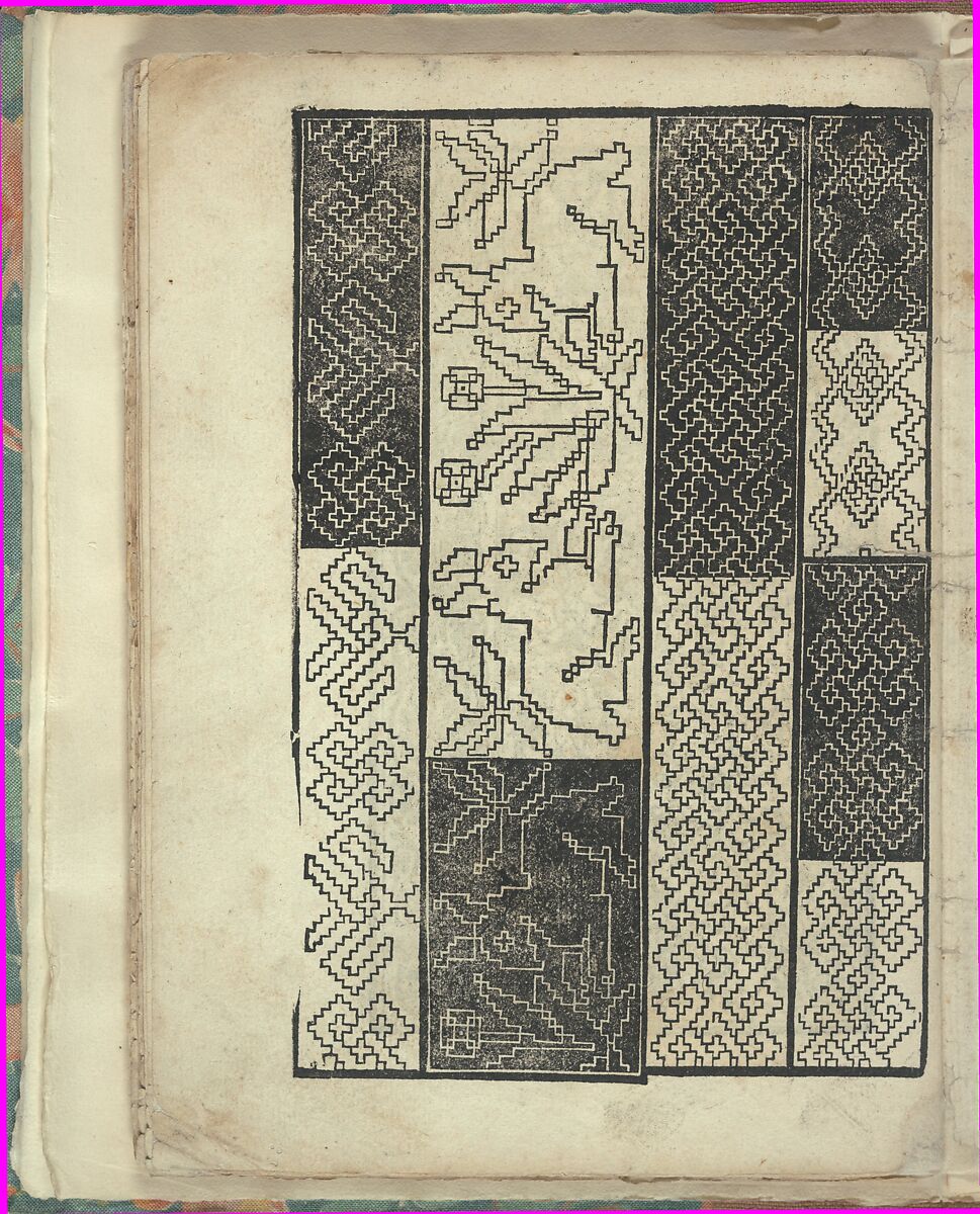 Opera Nova Universali intitulata Corona di racammi, Giovanni Andrea Vavassore (Italian, active Venice 1530–1573)  , Venice, Woodcut