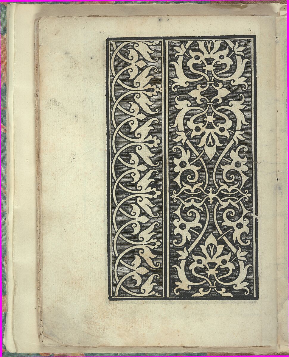 Opera Nova Universali intitulata Corona di racammi, Giovanni Andrea Vavassore (Italian, active Venice 1530–1573)  , Venice, Woodcut