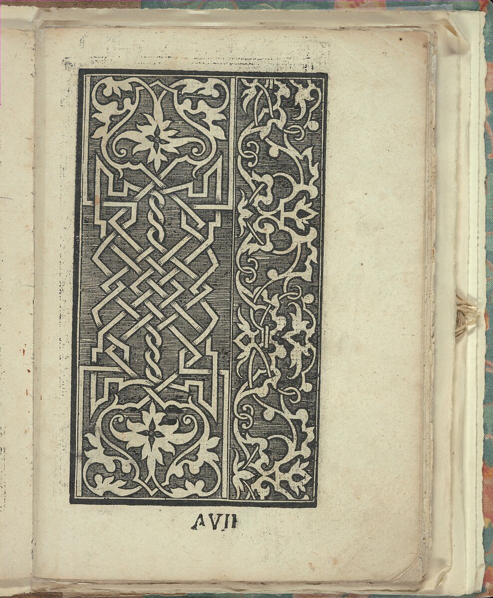 Opera Nova Universali intitulata Corona di racammi, Giovanni Andrea Vavassore (Italian, active Venice 1530–1573)  , Venice, Woodcut