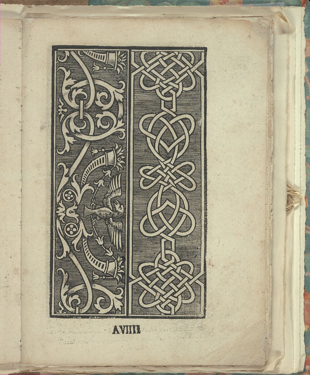 Opera Nova Universali intitulata Corona di racammi, Giovanni Andrea Vavassore (Italian, active Venice 1530–1573)  , Venice, Woodcut