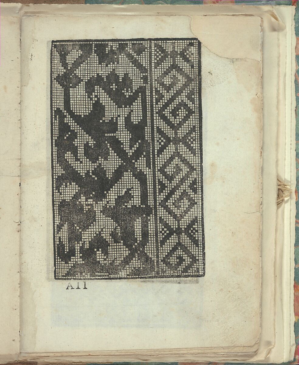 Opera Nova Universali intitulata Corona di racammi, Giovanni Andrea Vavassore (Italian, active Venice 1530–1573)  , Venice, Woodcut