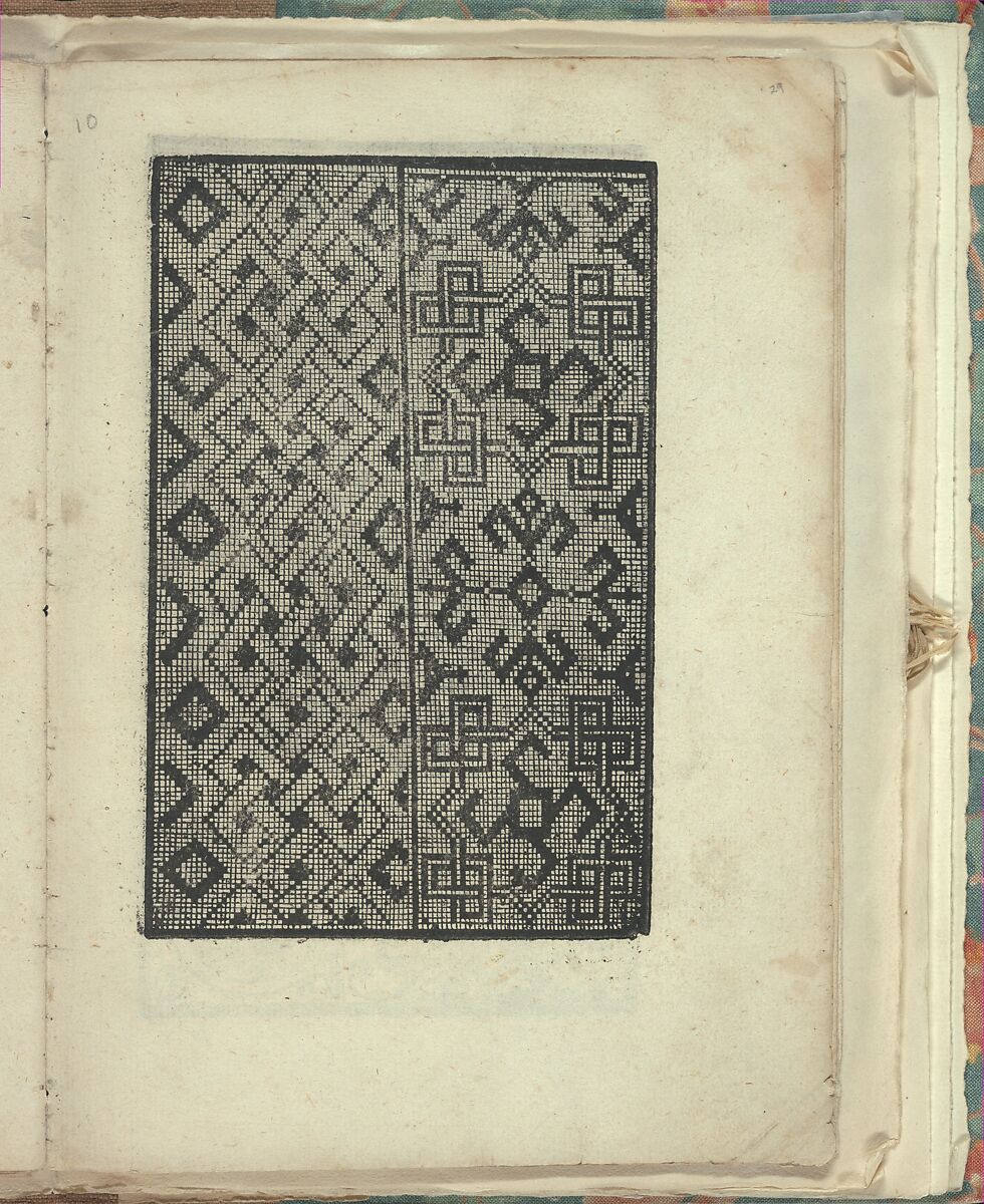 Opera Nova Universali intitulata Corona di racammi, Giovanni Andrea Vavassore (Italian, active Venice 1530–1573)  , Venice, Woodcut