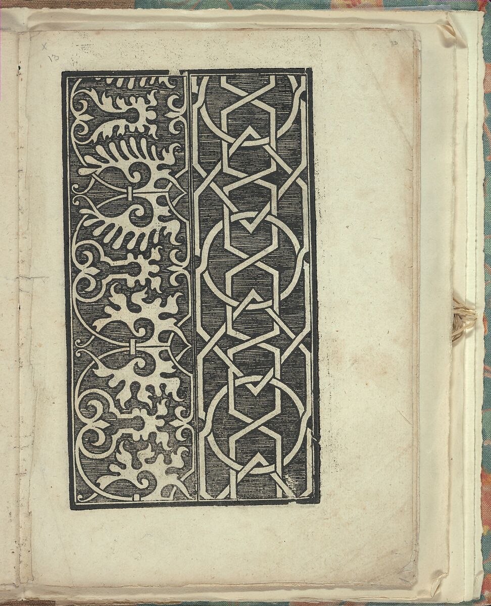 Opera Nova Universali intitulata Corona di racammi, Giovanni Andrea Vavassore (Italian, active Venice 1530–1573)  , Venice, Woodcut