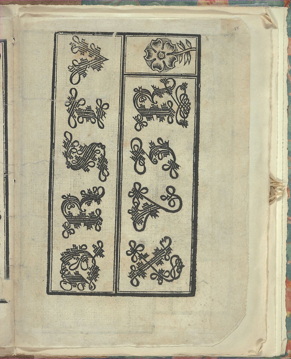 Opera Nova Universali intitulata Corona di racammi, Giovanni Andrea Vavassore (Italian, active Venice 1530–1573)  , Venice, Woodcut