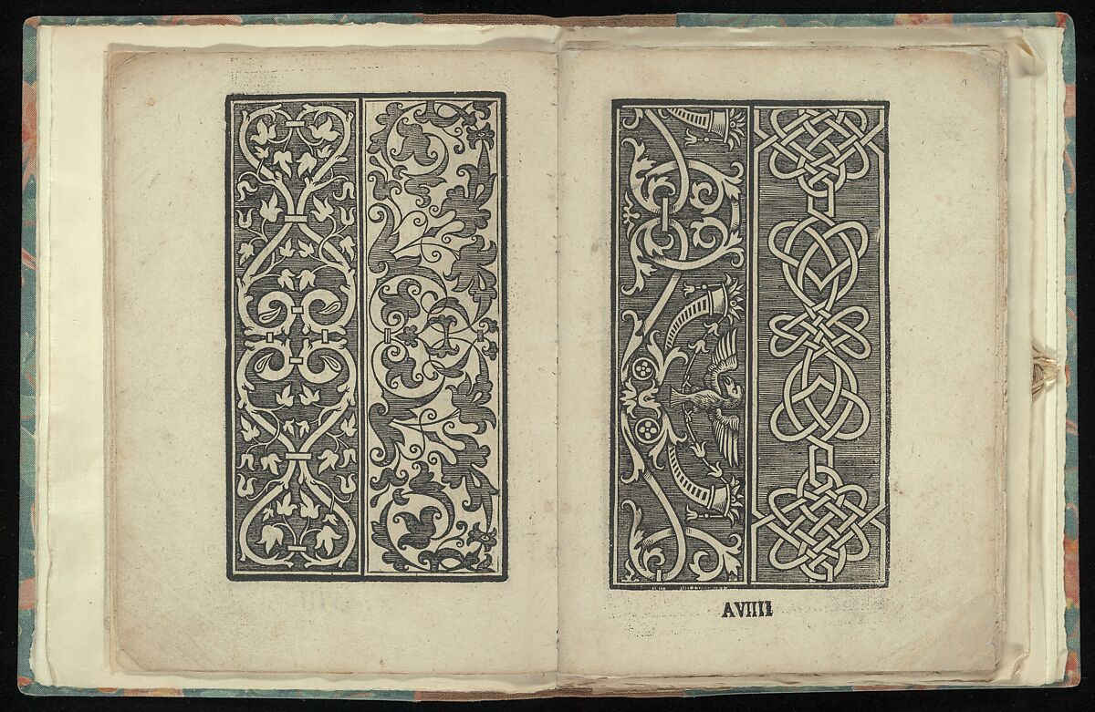 Opera Nova Universali intitulata Corona di racammi, Giovanni Andrea Vavassore (Italian, active Venice 1530–1573)  , Venice, Woodcut