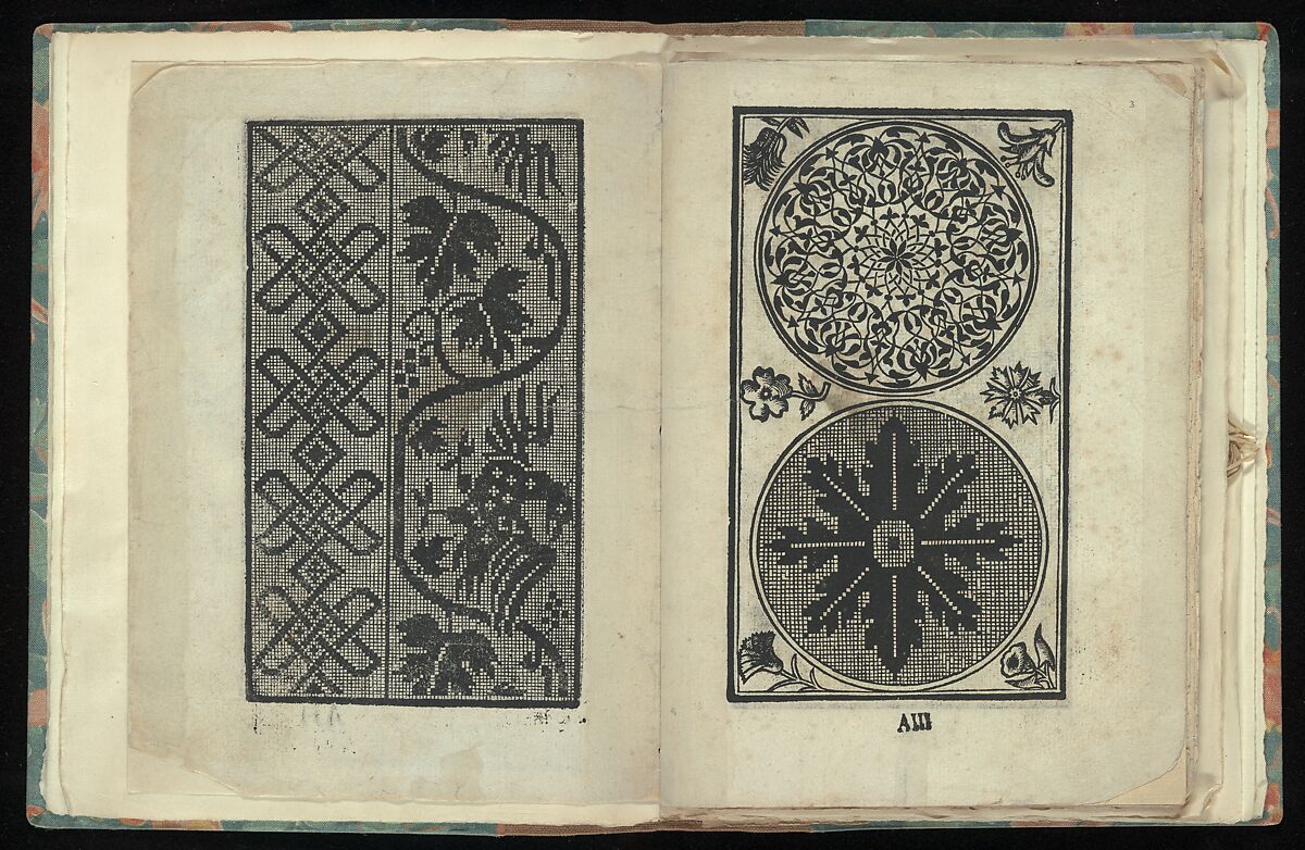 Opera Nova Universali intitulata Corona di racammi, Giovanni Andrea Vavassore (Italian, active Venice 1530–1573)  , Venice, Woodcut