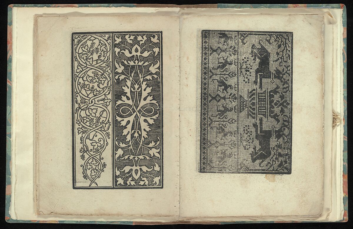 Opera Nova Universali intitulata Corona di racammi, Giovanni Andrea Vavassore (Italian, active Venice 1530–1573)  , Venice, Woodcut