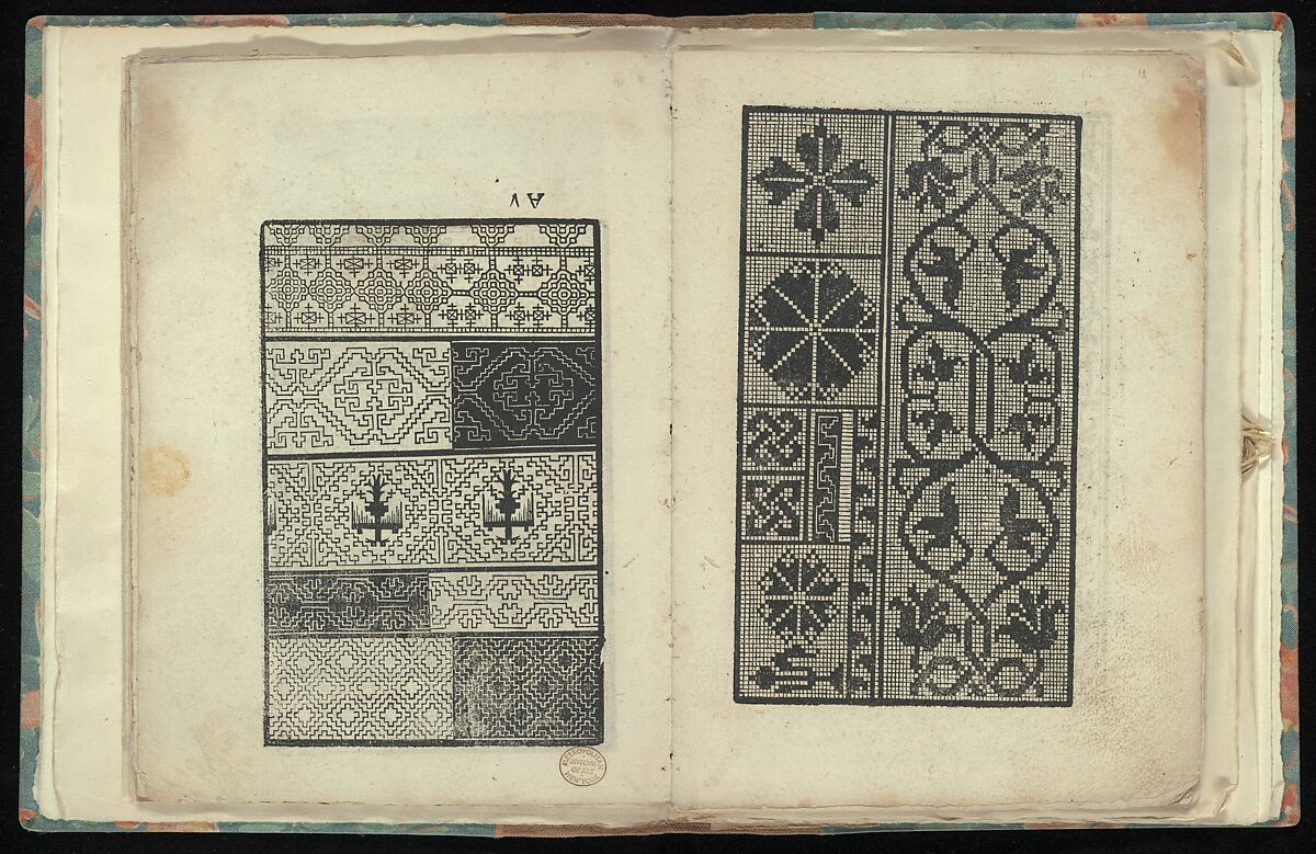 Opera Nova Universali intitulata Corona di racammi, Giovanni Andrea Vavassore (Italian, active Venice 1530–1573)  , Venice, Woodcut