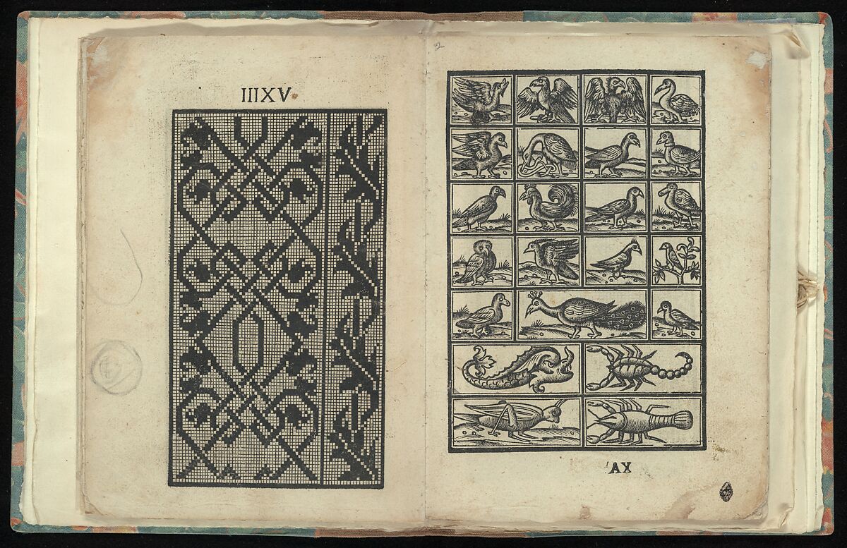 Opera Nova Universali intitulata Corona di racammi, Giovanni Andrea Vavassore (Italian, active Venice 1530–1573)  , Venice, Woodcut