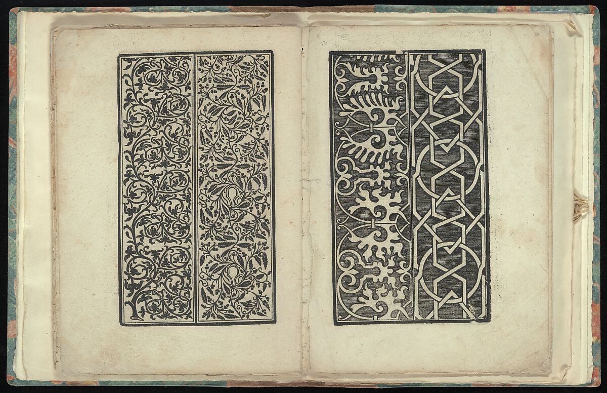 Opera Nova Universali intitulata Corona di racammi, Giovanni Andrea Vavassore (Italian, active Venice 1530–1573)  , Venice, Woodcut