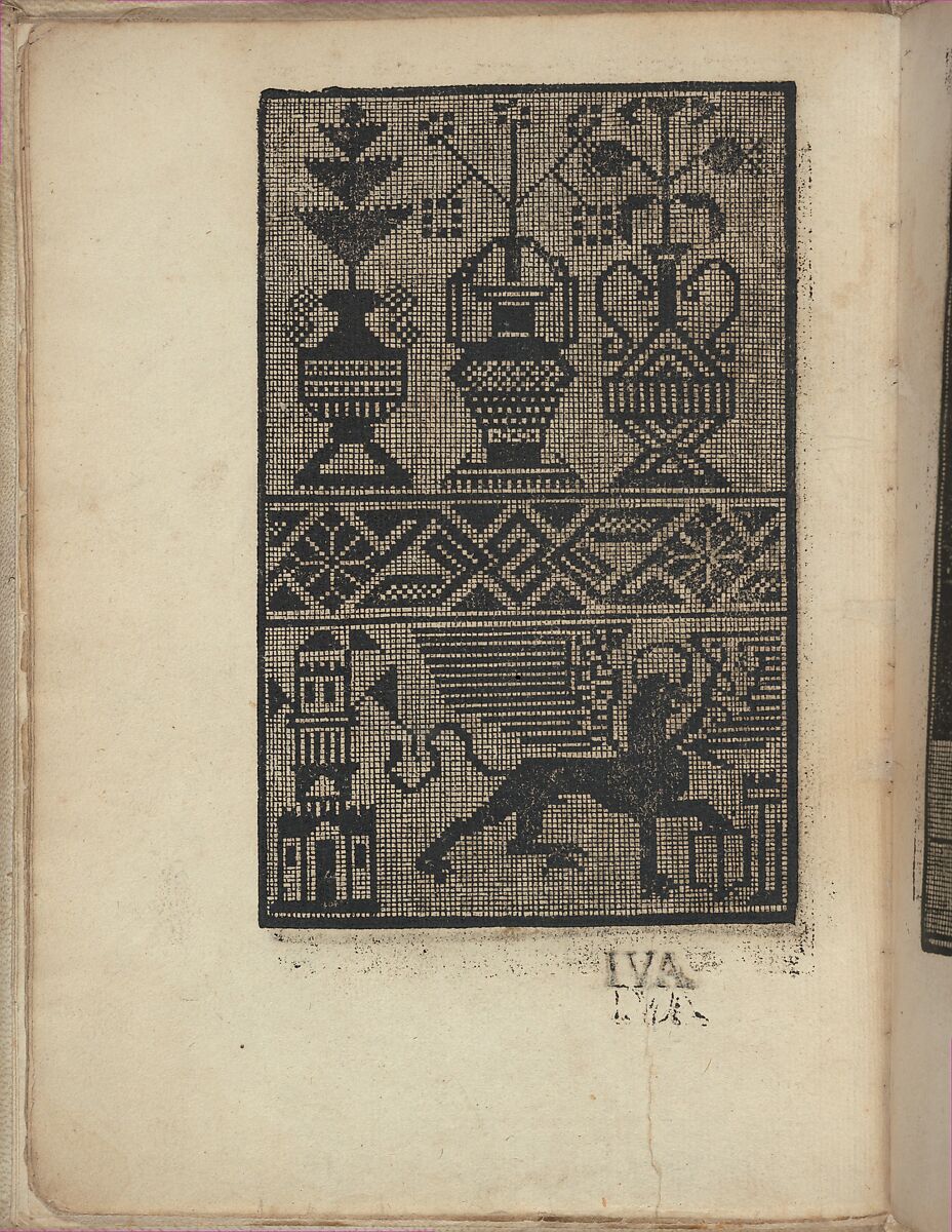 Esemplario di Lauori..., Giovanni Andrea Vavassore (Italian, active Venice 1530–1573)  , Venice, Woodcut