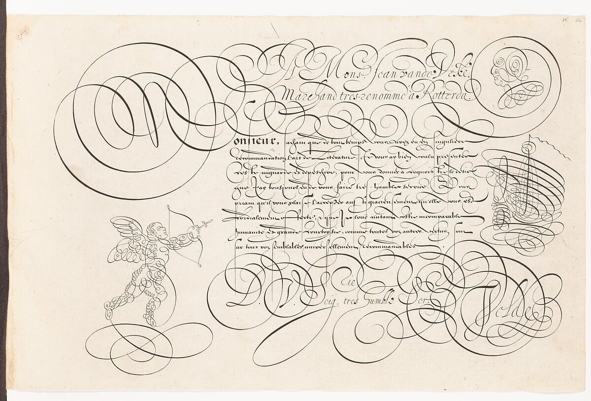 Spieghel der Schryfkonste...(Mirror of the Art of Writing), Jan van de Velde I (Netherlandish, Antwerp 1568–1623 Haarlem), Plates: etching and woodcut