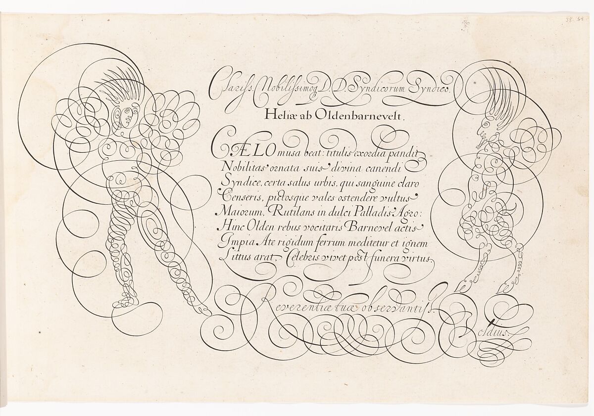 Spieghel der Schryfkonste...(Mirror of the Art of Writing), Jan van de Velde I (Netherlandish, Antwerp 1568–1623 Haarlem), Plates: etching and woodcut