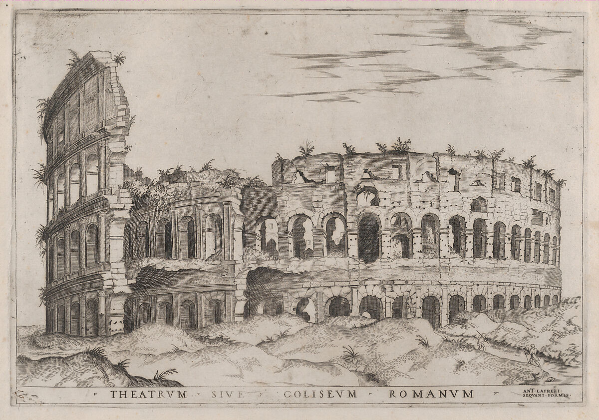 The Colosseum, from "Speculum Romanae Magnificentiae", Anonymous  , Italian, 16th century, Engraving 