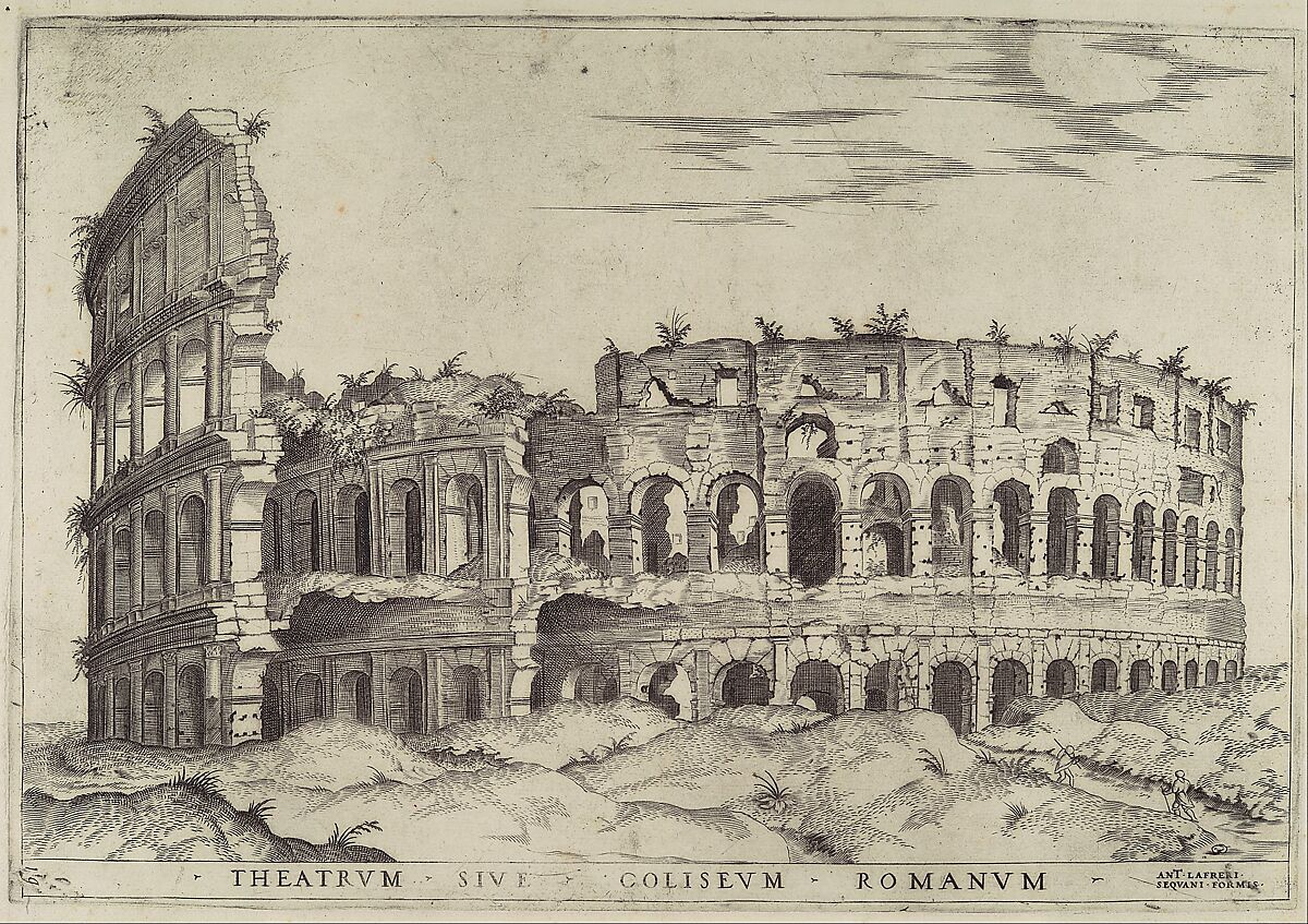 The Colosseum, from "Speculum Romanae Magnificentiae", Anonymous  , Italian, 16th century, Engraving