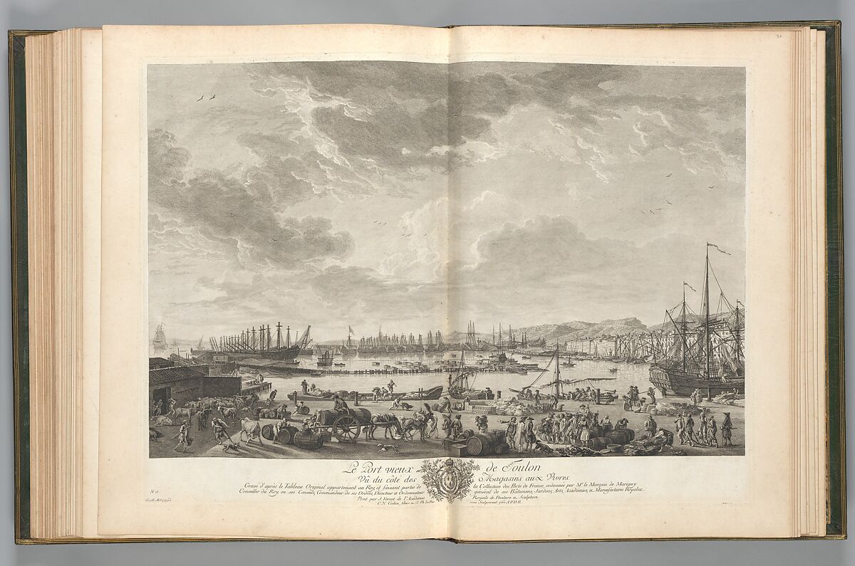 Oeuvres de Joseph Vernet...representant divers ports de mer en France et d'Italie, Joseph Vernet (French, Avignon 1714–1789 Paris), Plates: etchings and engravings