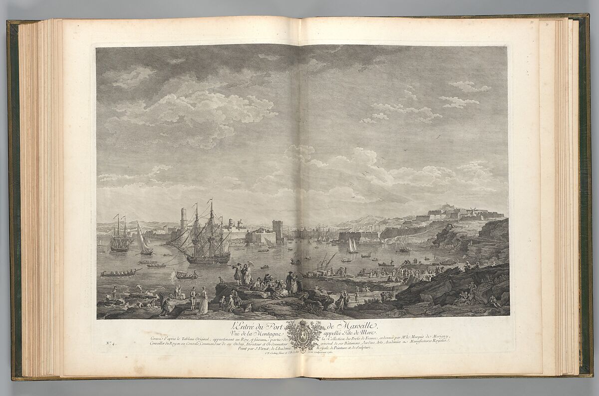 Oeuvres de Joseph Vernet...representant divers ports de mer en France et d'Italie, Joseph Vernet (French, Avignon 1714–1789 Paris), Plates: etchings and engravings