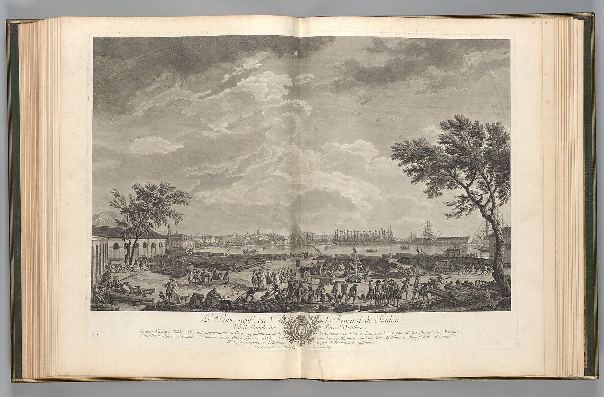 Oeuvres de Joseph Vernet...representant divers ports de mer en France et d'Italie, Joseph Vernet (French, Avignon 1714–1789 Paris), Plates: etchings and engravings