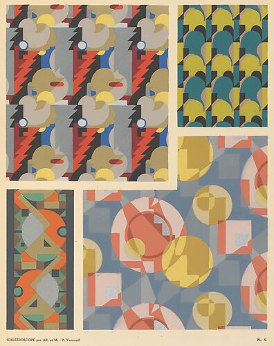 Kaléidoscope: Ornements Abstraits: quatre-vingt-sept motifs en vingt planches composés par Ad. et M. P.-Verneuil