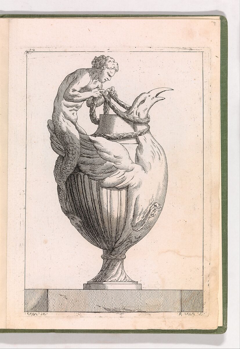 Suite de Vases Composée dans le Goût de l'Antique..., Designed by Joseph Marie Vien (French, Montpellier 1716–1809 Paris), Etching