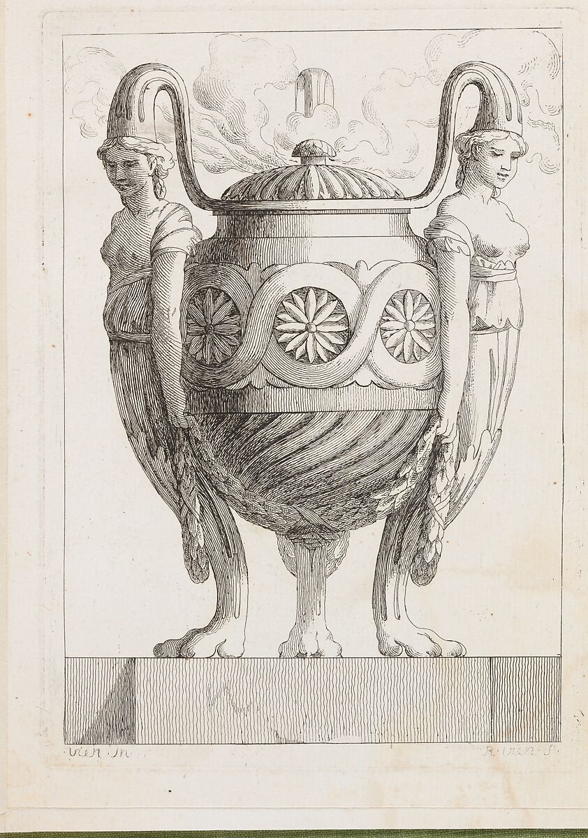 Suite de Vases Composée dans le Goût de l'Antique..., Designed by Joseph Marie Vien (French, Montpellier 1716–1809 Paris), Etching