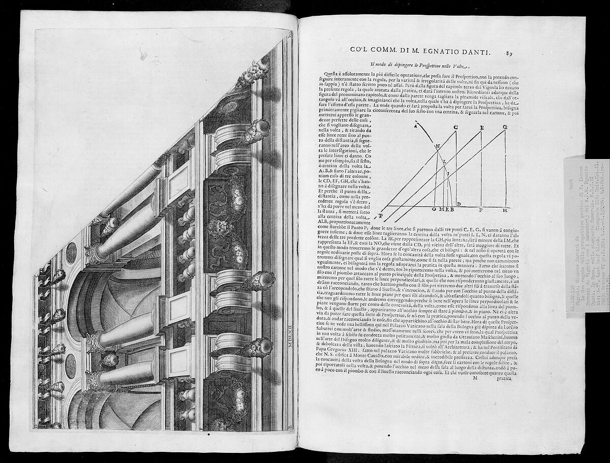 Le due regole della prospettiva practica di M. Iacomo Barozzi da Vignola, Written by Jacopo [Giacomo] Barozzi da Vignola (Italian, Vignola 1507–1573 Rome), Printed book with woodcut, etched, and engraved illustrations 