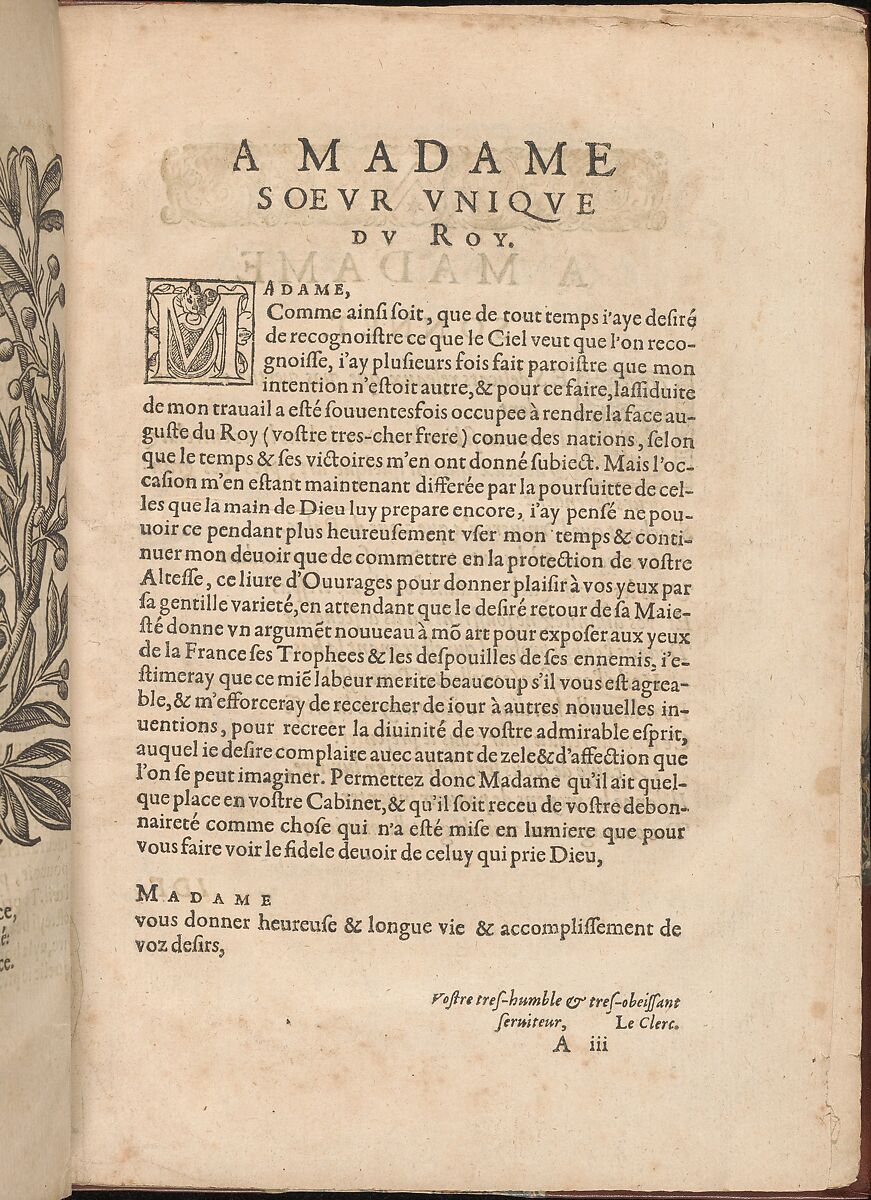 Les Secondes Oeuvres, et Subtiles Inventions De Lingerie du Seigneur Federic de Vinciolo Venitien, Federico de Vinciolo (Italian, active Paris, ca. 1587–99), Woodcut