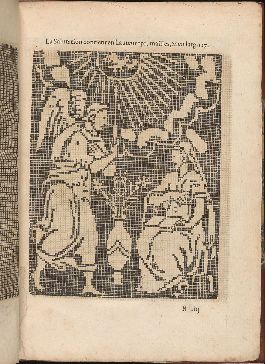 Les Secondes Oeuvres, et Subtiles Inventions De Lingerie du Seigneur Federic de Vinciolo Venitien, Federico de Vinciolo (Italian, active Paris, ca. 1587–99), Woodcut