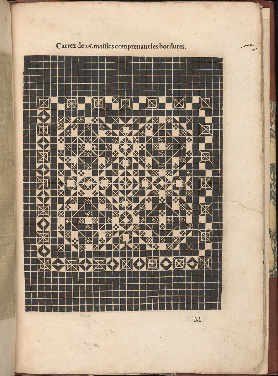 Les Secondes Oeuvres, et Subtiles Inventions De Lingerie du Seigneur Federic de Vinciolo Venitien, Federico de Vinciolo (Italian, active Paris, ca. 1587–99), Woodcut