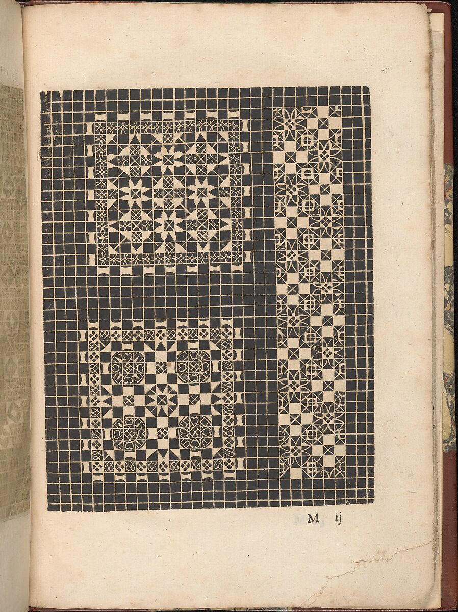 Les Secondes Oeuvres, et Subtiles Inventions De Lingerie du Seigneur Federic de Vinciolo Venitien, Federico de Vinciolo (Italian, active Paris, ca. 1587–99), Woodcut