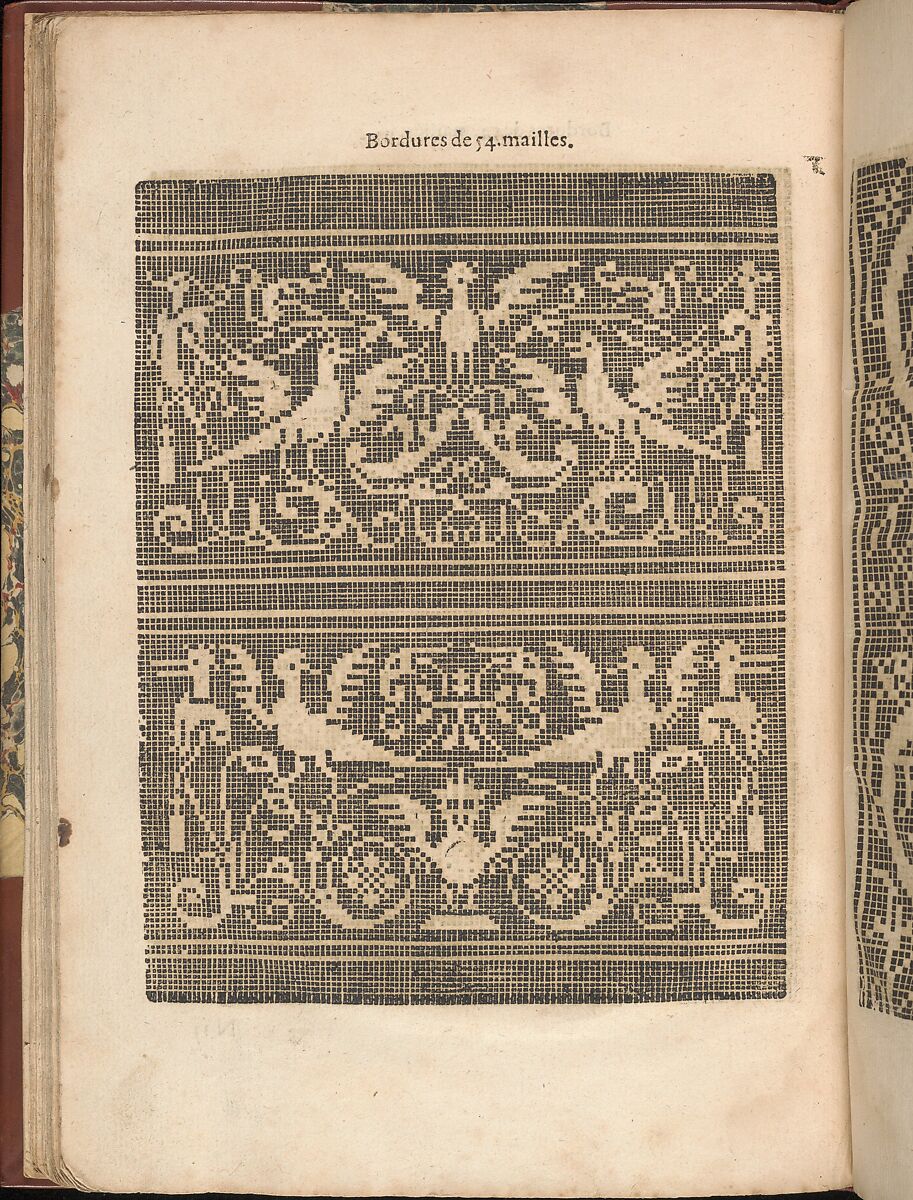 Les Secondes Oeuvres, et Subtiles Inventions De Lingerie du Seigneur Federic de Vinciolo Venitien, Federico de Vinciolo (Italian, active Paris, ca. 1587–99), Woodcut