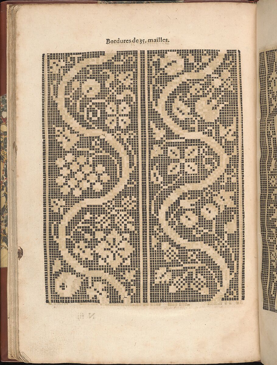 Les Secondes Oeuvres, et Subtiles Inventions De Lingerie du Seigneur Federic de Vinciolo Venitien, Federico de Vinciolo (Italian, active Paris, ca. 1587–99), Woodcut