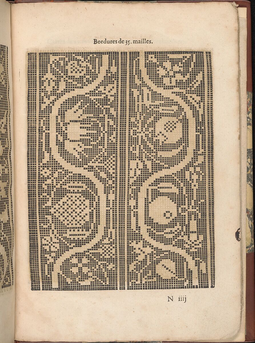 Les Secondes Oeuvres, et Subtiles Inventions De Lingerie du Seigneur Federic de Vinciolo Venitien, Federico de Vinciolo (Italian, active Paris, ca. 1587–99), Woodcut