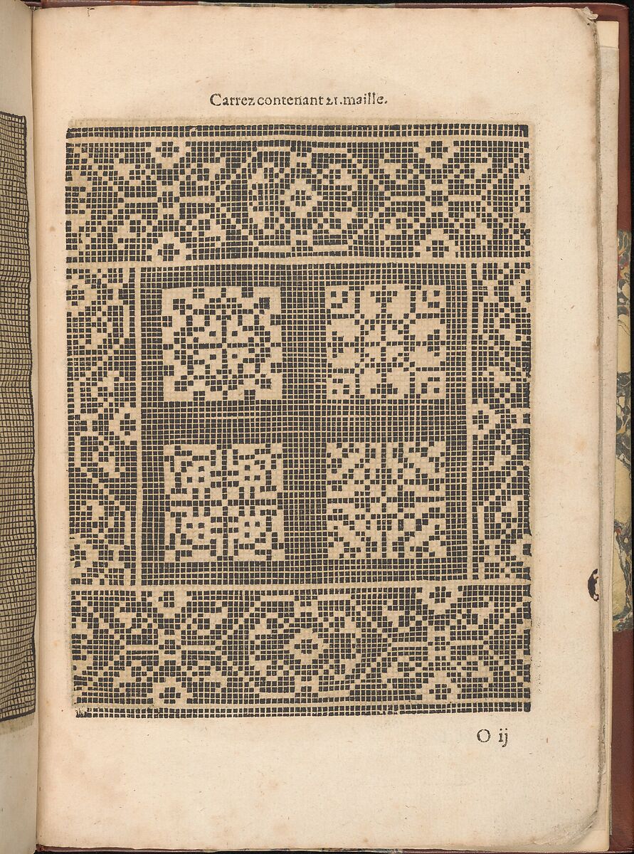 Les Secondes Oeuvres, et Subtiles Inventions De Lingerie du Seigneur Federic de Vinciolo Venitien, Federico de Vinciolo (Italian, active Paris, ca. 1587–99), Woodcut