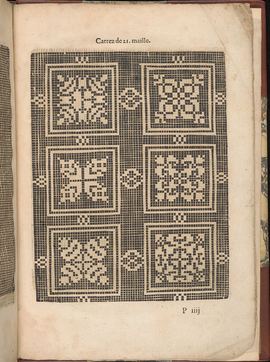 Les Secondes Oeuvres, et Subtiles Inventions De Lingerie du Seigneur Federic de Vinciolo Venitien, Federico de Vinciolo (Italian, active Paris, ca. 1587–99), Woodcut