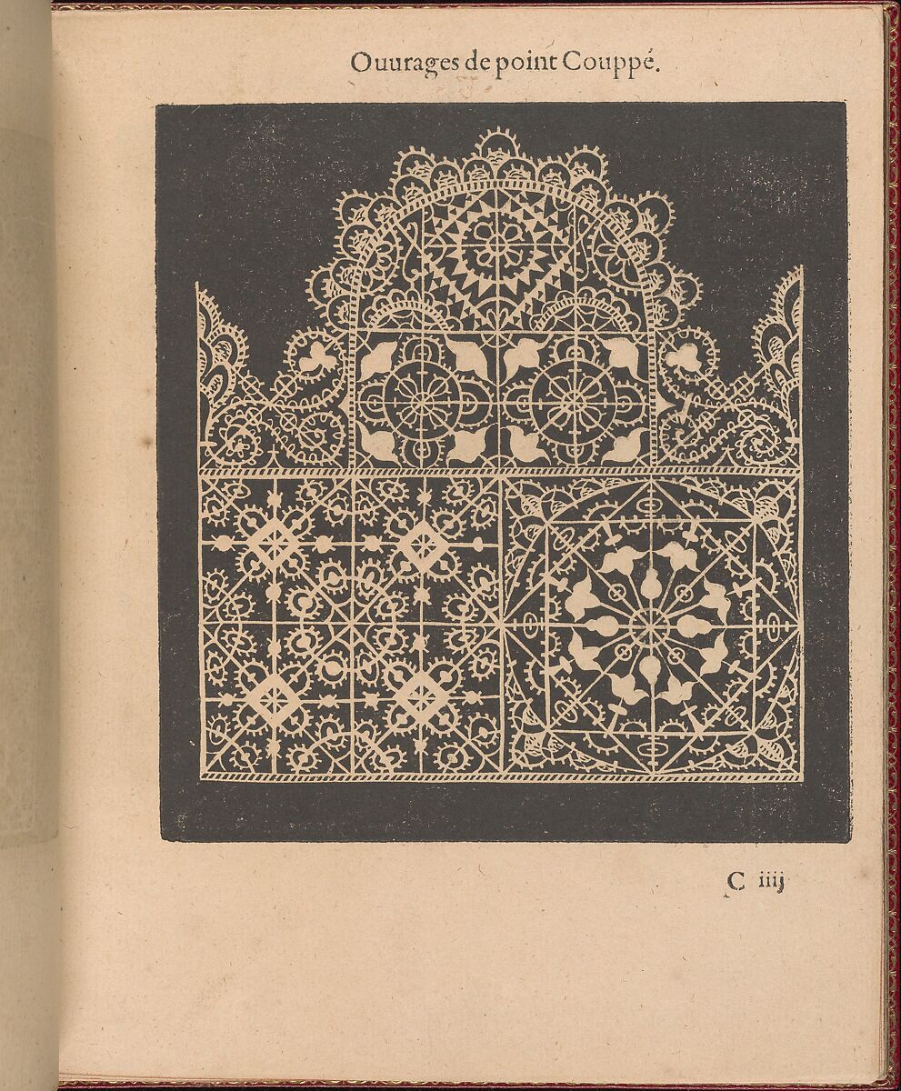 Les Singuliers et Nouveaux Portraicts..., Federico de Vinciolo (Italian, active Paris, ca. 1587–99), Woodcut