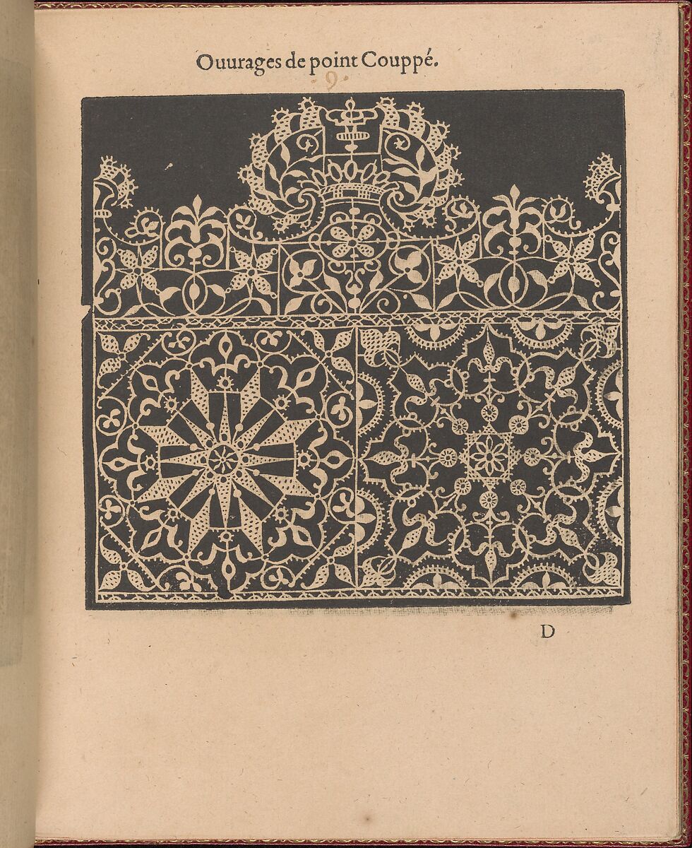 Les Singuliers et Nouveaux Portraicts..., Federico de Vinciolo (Italian, active Paris, ca. 1587–99), Woodcut