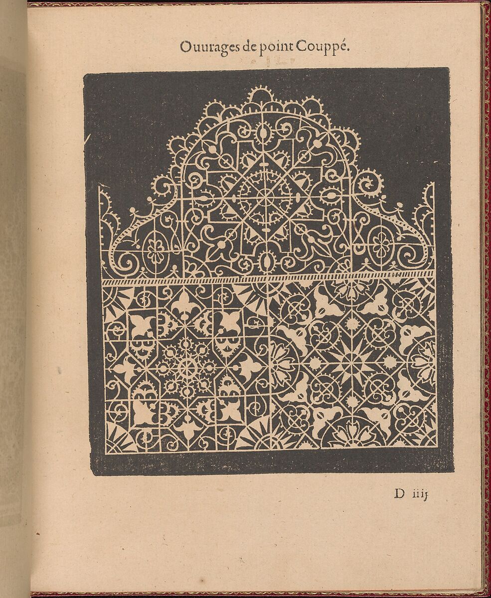 Les Singuliers et Nouveaux Portraicts..., Federico de Vinciolo (Italian, active Paris, ca. 1587–99), Woodcut