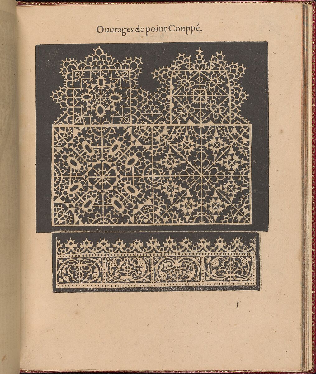 Les Singuliers et Nouveaux Portraicts..., Federico de Vinciolo (Italian, active Paris, ca. 1587–99), Woodcut