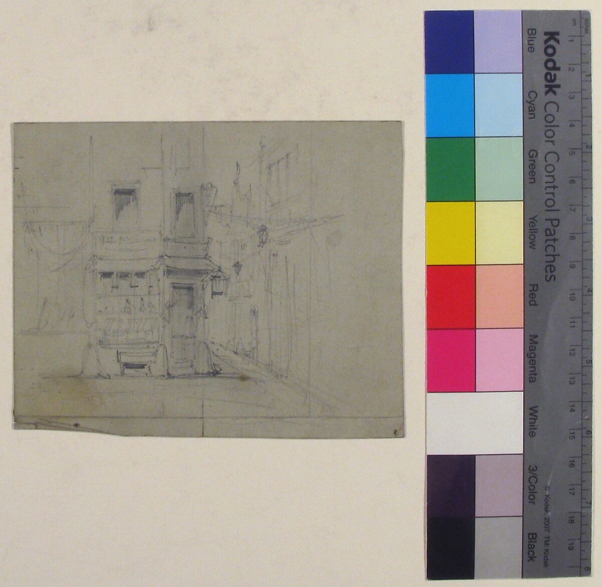 Design for a Stage Set at the Opéra, Paris, Eugène Cicéri (French, Paris 1813–1890 Fontainebleau), Graphite