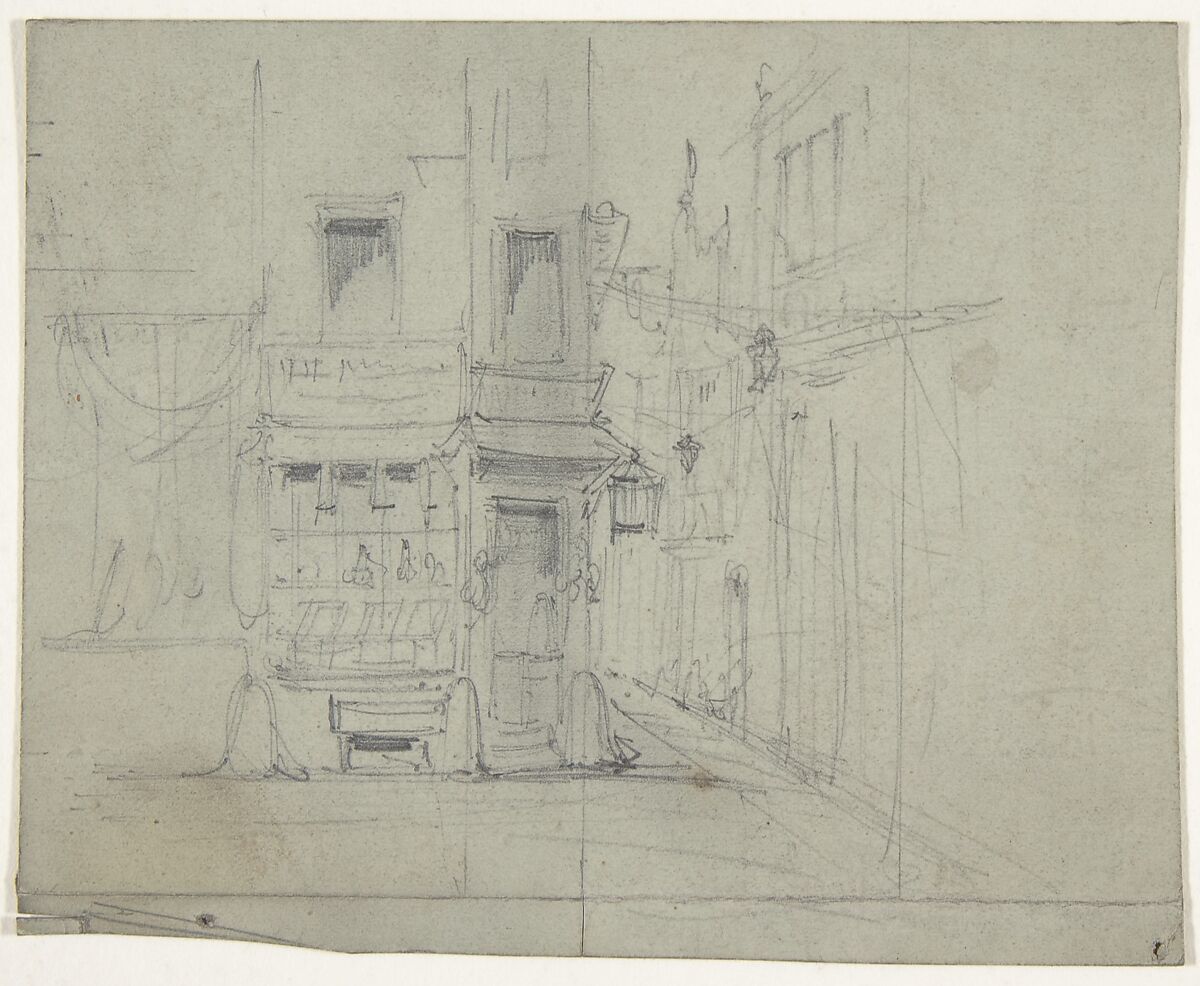 Design for a Stage Set at the Opéra, Paris, Eugène Cicéri (French, Paris 1813–1890 Fontainebleau), Graphite 