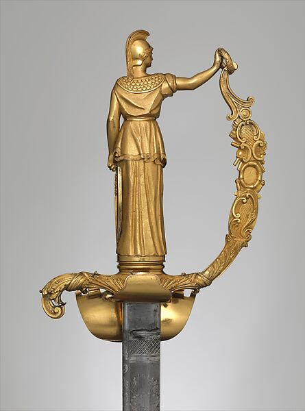 Sword and Scabbard of Captain Richard French (1792–1854), Ames Manufacturing Company (American, Chicopee, Massachusetts, 1834–1935), Gold, brass, steel, American, Chicopee, Massachusetts