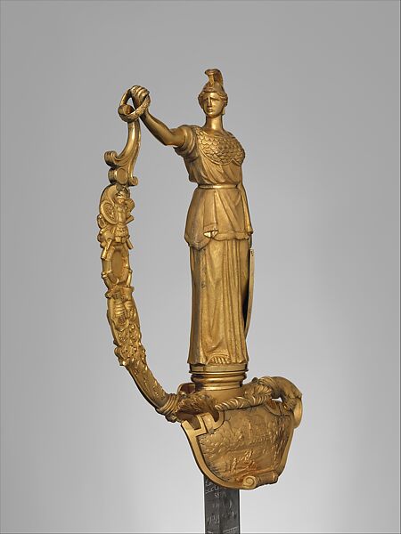 Sword and Scabbard of Captain Richard French (1792–1854), Ames Manufacturing Company (American, Chicopee, Massachusetts, 1834–1935), Gold, brass, steel, American, Chicopee, Massachusetts