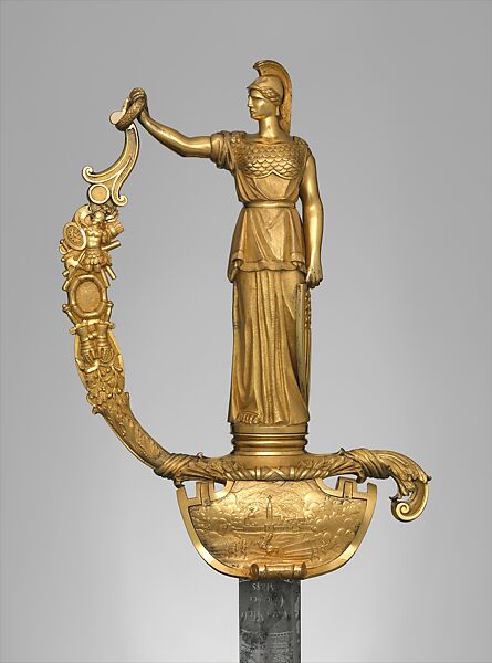 Sword and Scabbard of Captain Richard French (1792–1854), Ames Manufacturing Company (American, Chicopee, Massachusetts, 1834–1935), Gold, brass, steel, American, Chicopee, Massachusetts