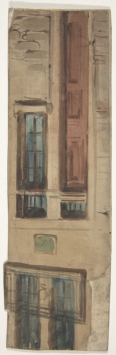 Design for a Stage Set at the Opéra, Paris, Eugène Cicéri (French, Paris 1813–1890 Fontainebleau), Watercolor over graphite 