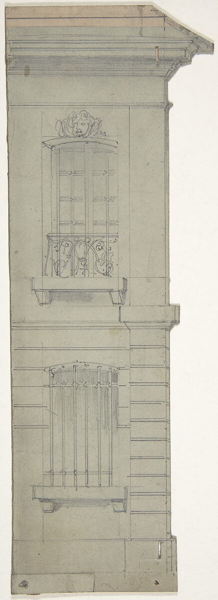 Design for a Stage Set at the Opéra, Paris, Eugène Cicéri (French, Paris 1813–1890 Fontainebleau), Graphite 