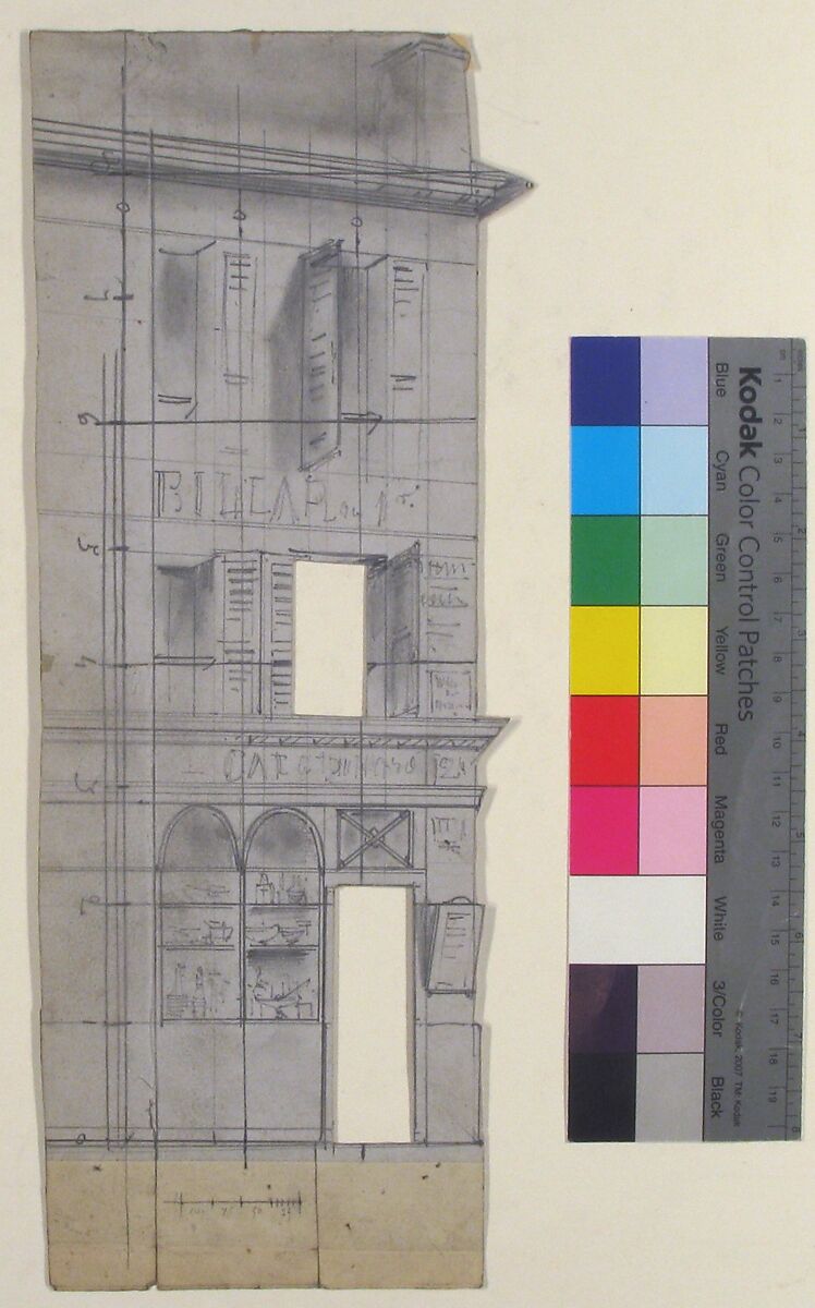 Design for a Stage Set at the Opéra, Paris, Eugène Cicéri (French, Paris 1813–1890 Fontainebleau), Graphite