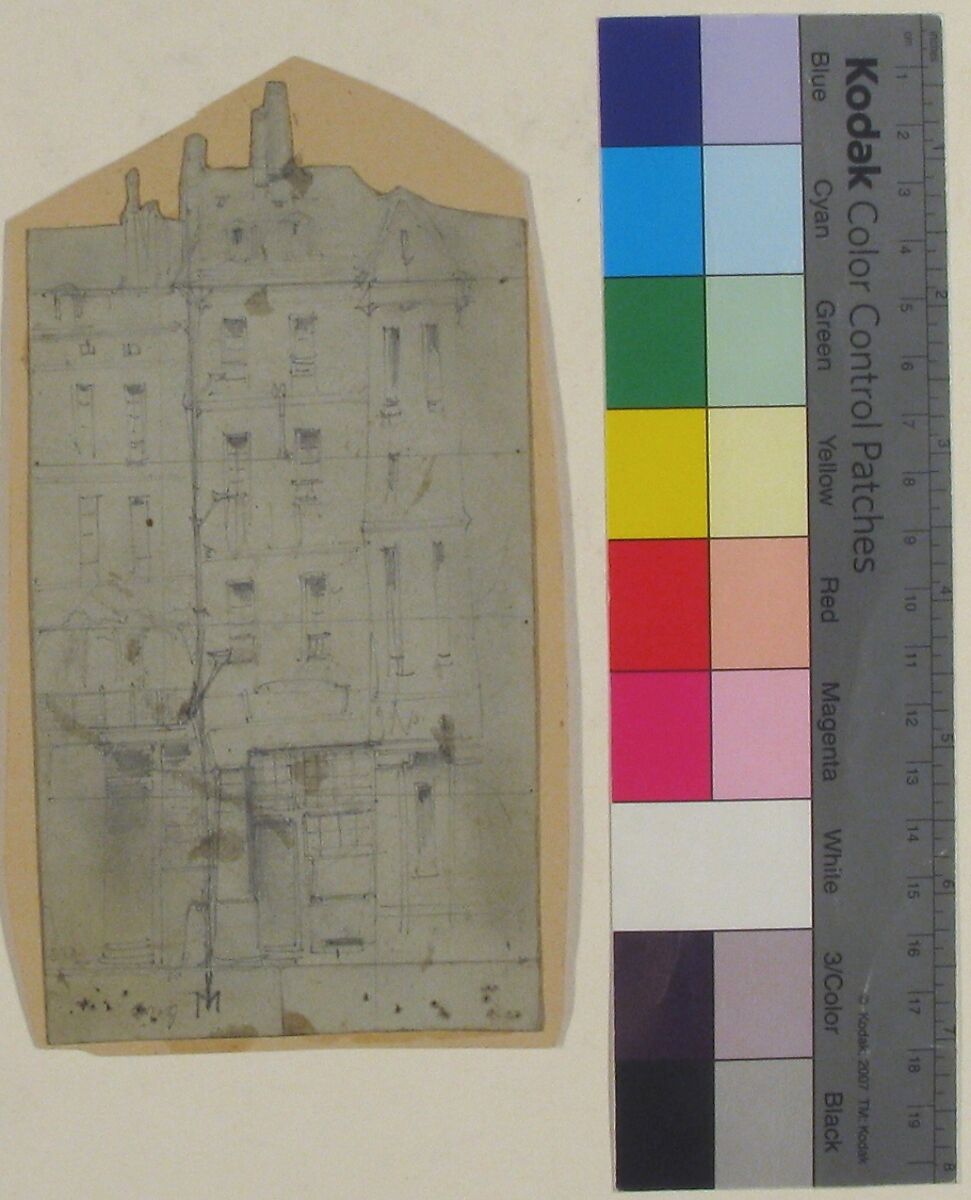 Design for a Stage Set at the Opéra, Paris, Eugène Cicéri (French, Paris 1813–1890 Fontainebleau), Graphite