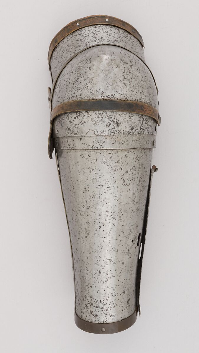 Left Arm Defense (Vambrace), Steel, copper alloy, Italian