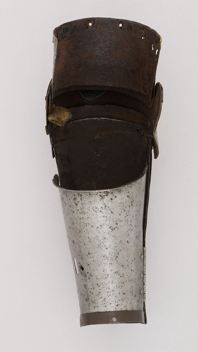 Left Arm Defense (Vambrace), Steel, copper alloy, Italian